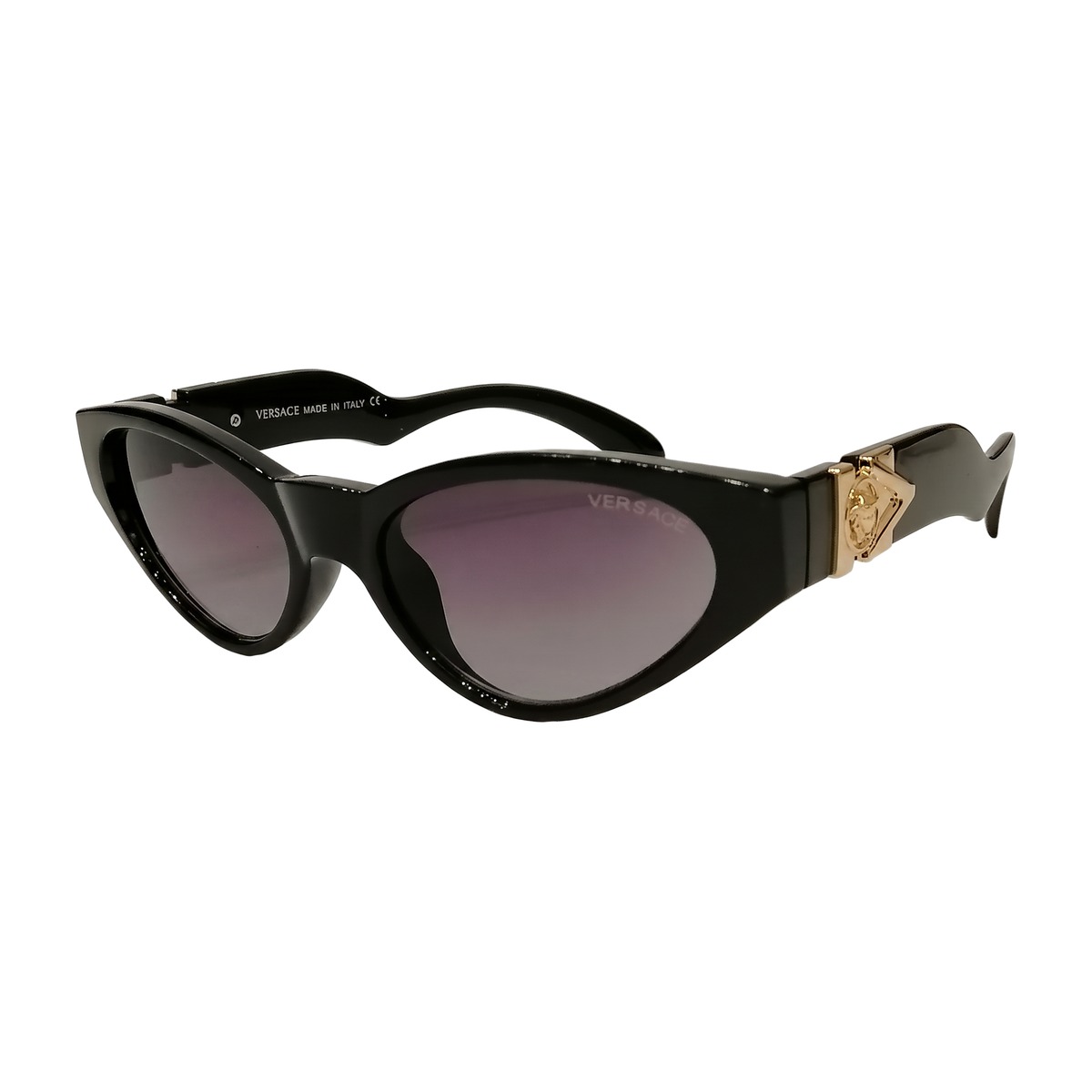 Versace Cat-Eye Gloss Black