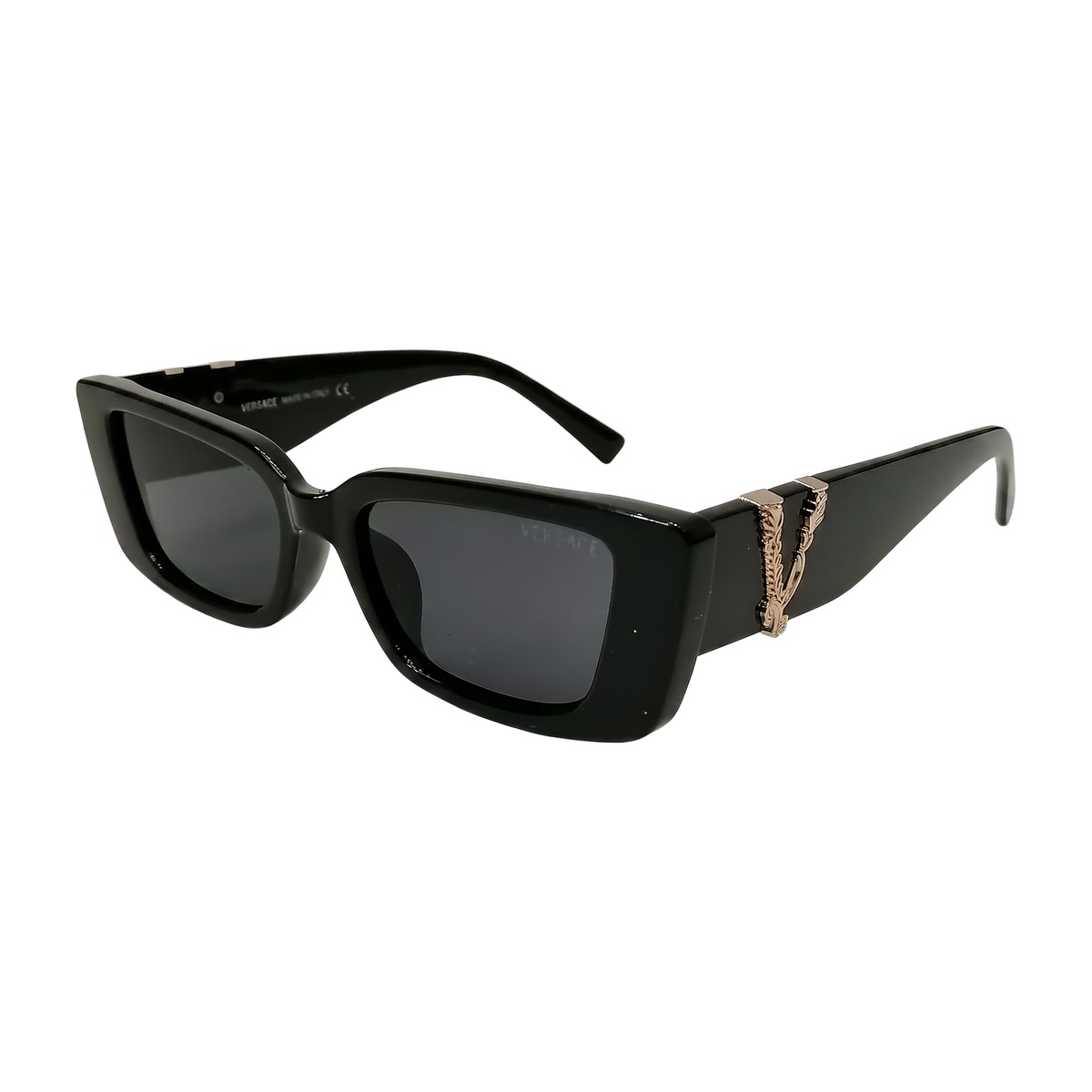 Versace Rectangular Black Gold