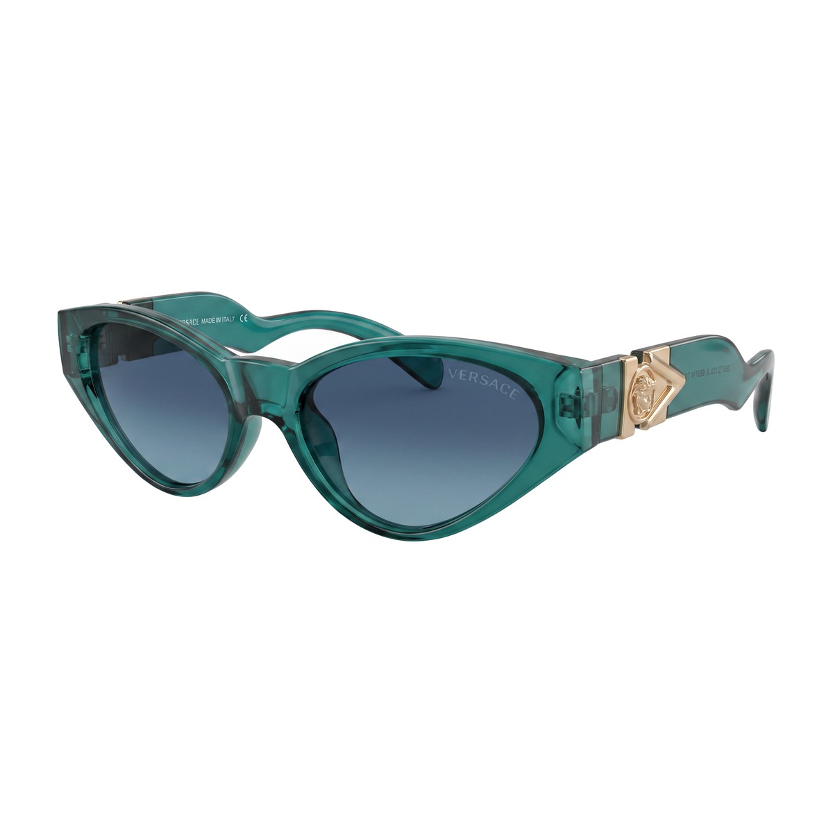 Versace Cat-Eye Teal Crystal